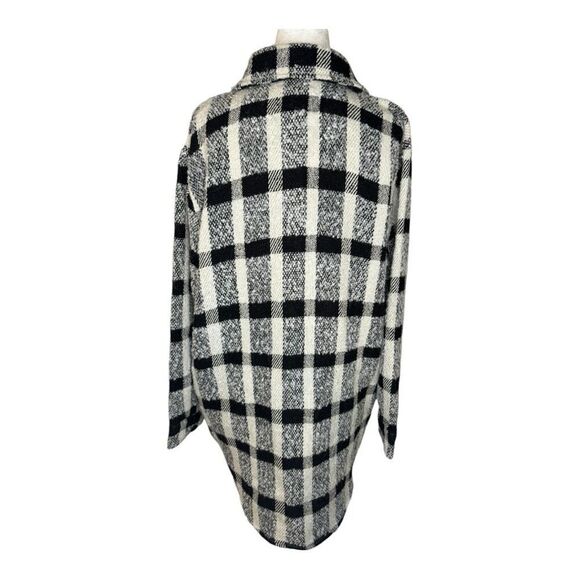 NEW Steve Madden Women’s XL Eldridge Shirt Jacket Shacket in Black Multi NWT - Picture 3 of 8